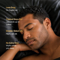 Silk Pillowcase For Fragile Hair & Night Topicals