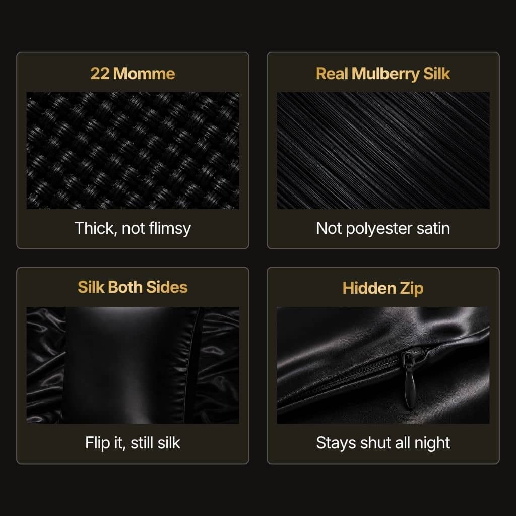 Silk Pillowcase For Fragile Hair & Night Topicals